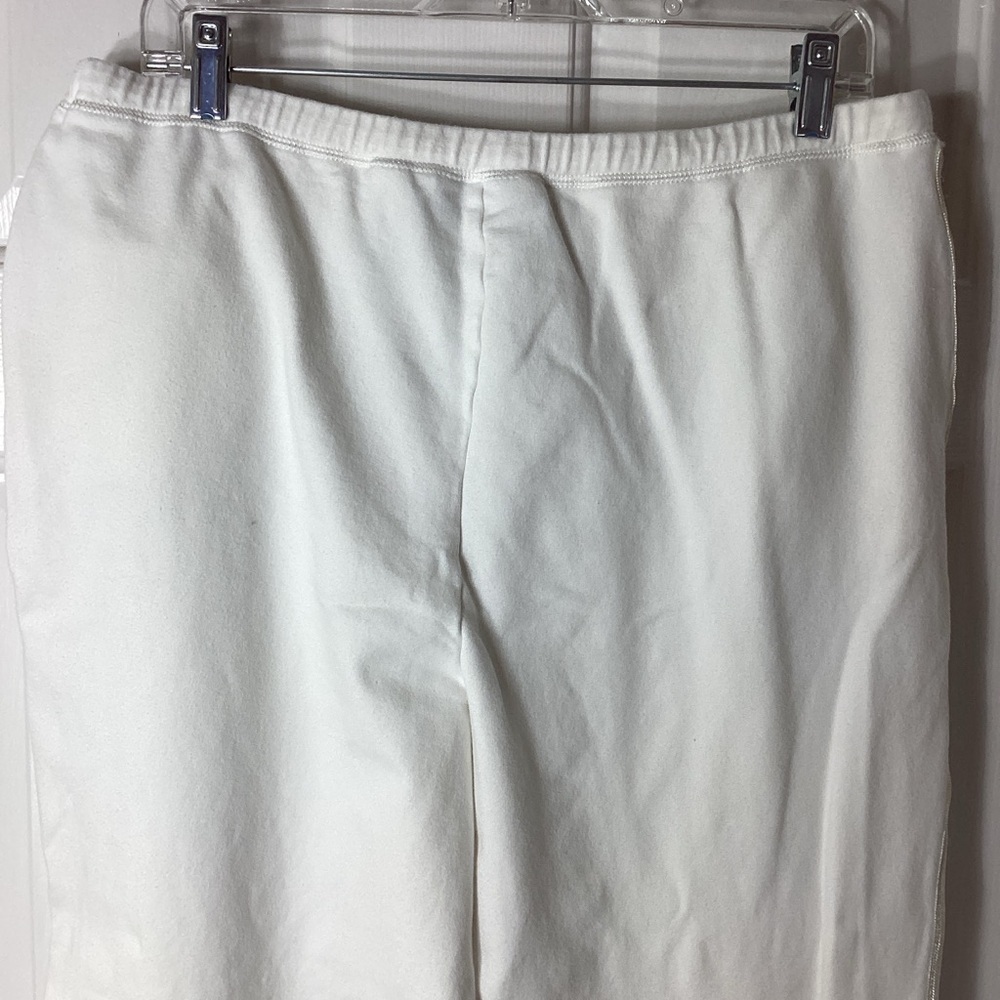 Liz Claiborne Villager Off-White Joggers Sz XL Pull-On Pants - Picture 3 of 13